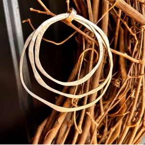 Silpada Layered Hammered Silver Concentric Circle pendant S2210